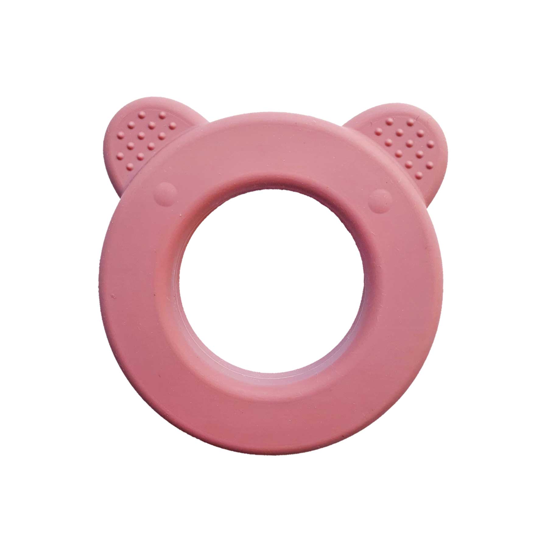 Rose Rattle Rattle bear dusty rose | Summerville organic