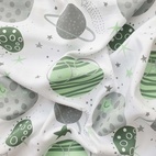 Babyblanket moon green GOTS