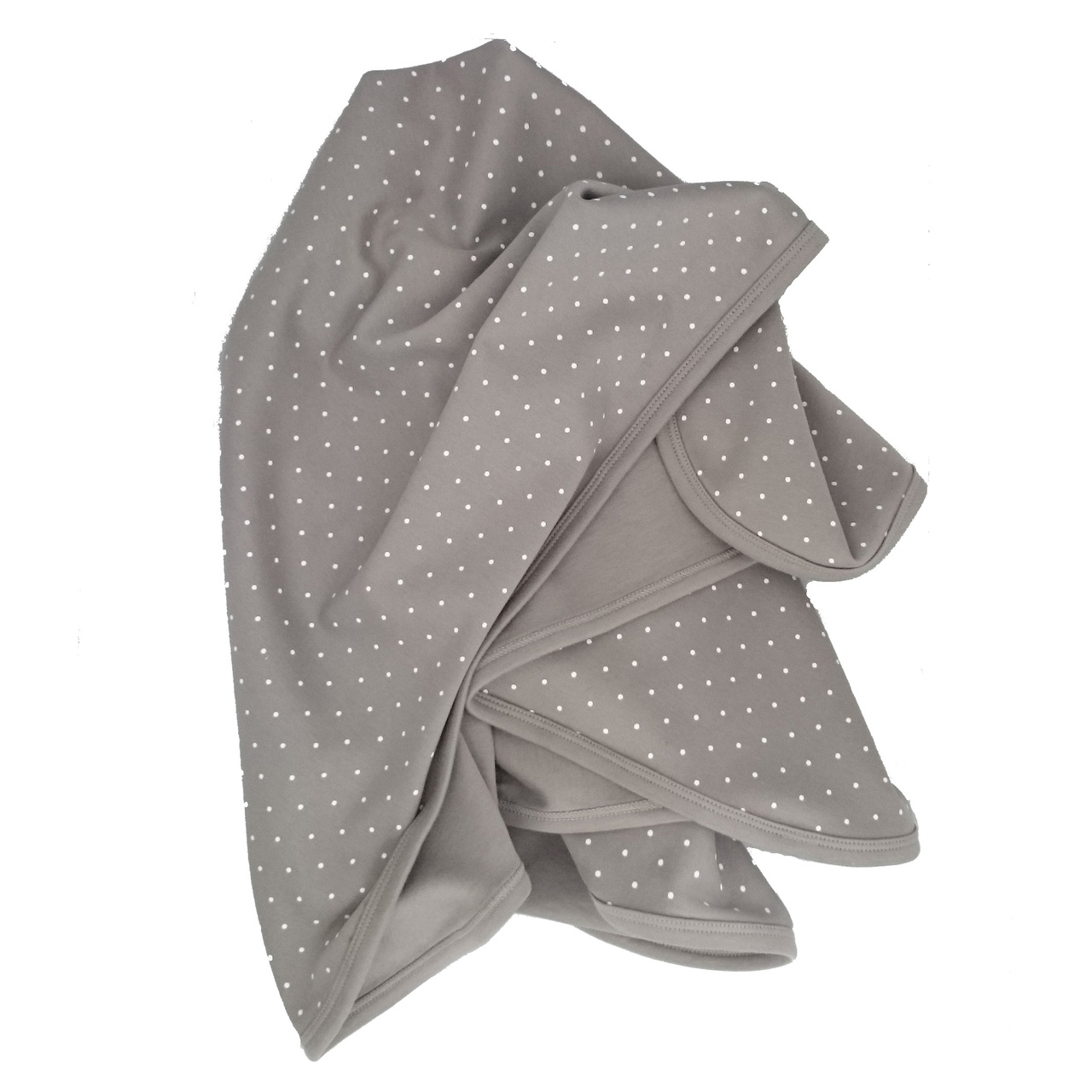 Babyblanket grey dotty GOTS