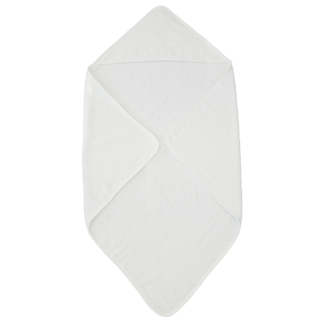 Hooded towel classic white GOTS