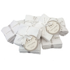 Washcloths 5 pcs white GOTS