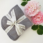 Washcloths 5 pcs grey GOTS