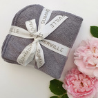 Washcloths 5 pcs grey GOTS