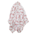 Muslin blanket floral dusty rose GOTS