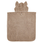 Bath poncho rabbit sand GOTS