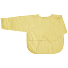 Bib with sleeves yellow dotty