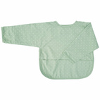 Bib with sleeves soft mint dotty