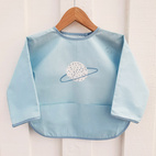 Bib with sleeves blue planet