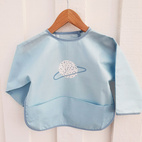 Bib with sleeves blue planet