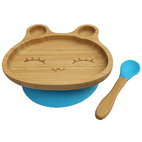 Bamboo tableware rabbit blue