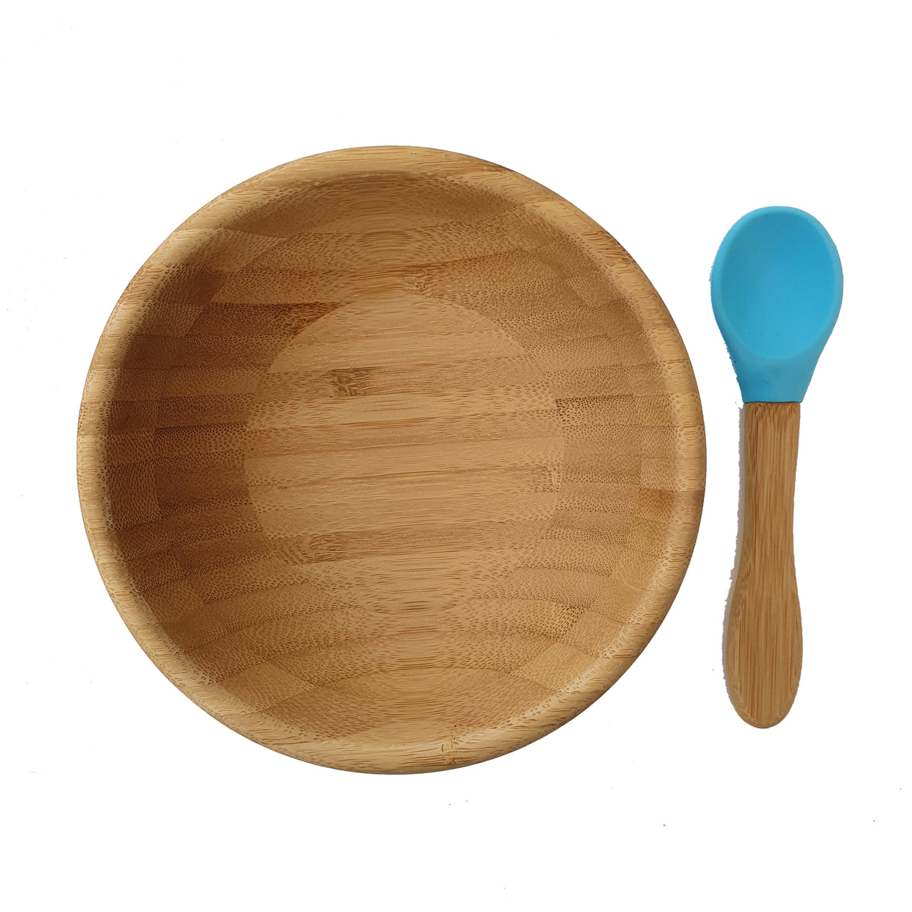 Bamboo bowl blue