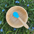 Bamboo bowl blue