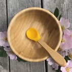 Bamboo bowl yellow