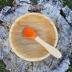 Bamboo bowl orange