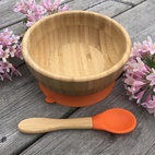 Bamboo bowl orange