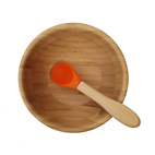 Bamboo bowl orange