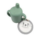 Sippy cup silicone cameo green