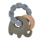Teether toy elephant green