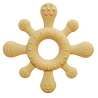 Teether toy coral sun yellow