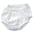 Bloomers pack of 2 white/pink dotty 3-6 months