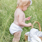 Bloomers pack of 2 white/pink dotty 3-6 months