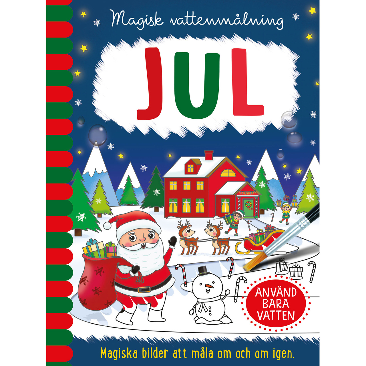 Magisk vattenmålning - Jul