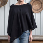 Nursing poncho black