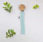 Pacifier clip muslin ice blue