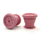 Snack pot silikon dusty rose