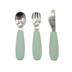 Kids cutlery cameo green