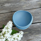 Bowl silicone stone blue