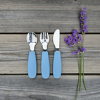 Kids cutlery stone blue