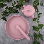 3 pcs Feeding set dusty rose