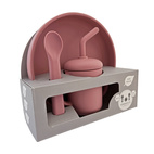 3 pcs Feeding set dusty rose