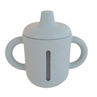 Sippy cup silicone 250 ml silver grey