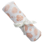 Muslinfilt tropical peach GOTS