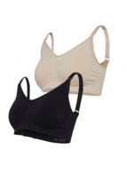 Maternity & Nursing bra black/honey 2-pack S/M