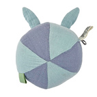 Soft rattle ball rabbit ice blue