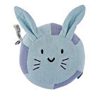 Soft rattle ball rabbit ice blue