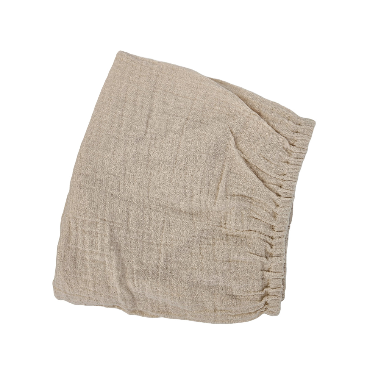 Fitted sheet small sandshell GOTS