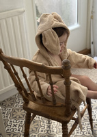 Bath robe rabbit sand 74/80 GOTS