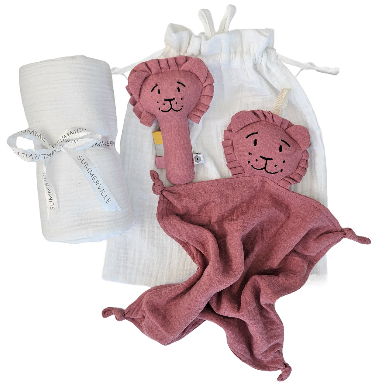 Presentset: Lion dusty rose