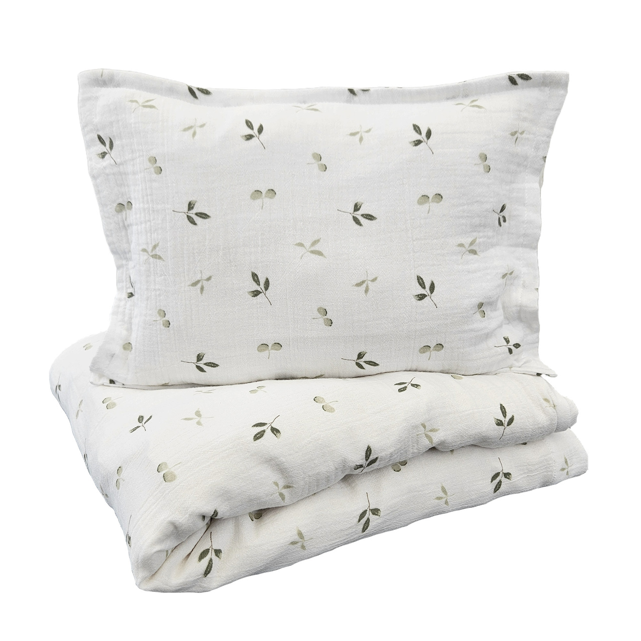 Bäddset muslin vagga sprout GOTS