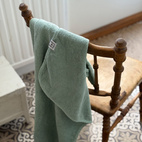 Hooded towel rabbit cameo green GOTS