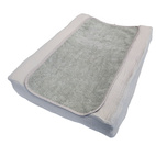 Changing pad topper silver grey GOTS