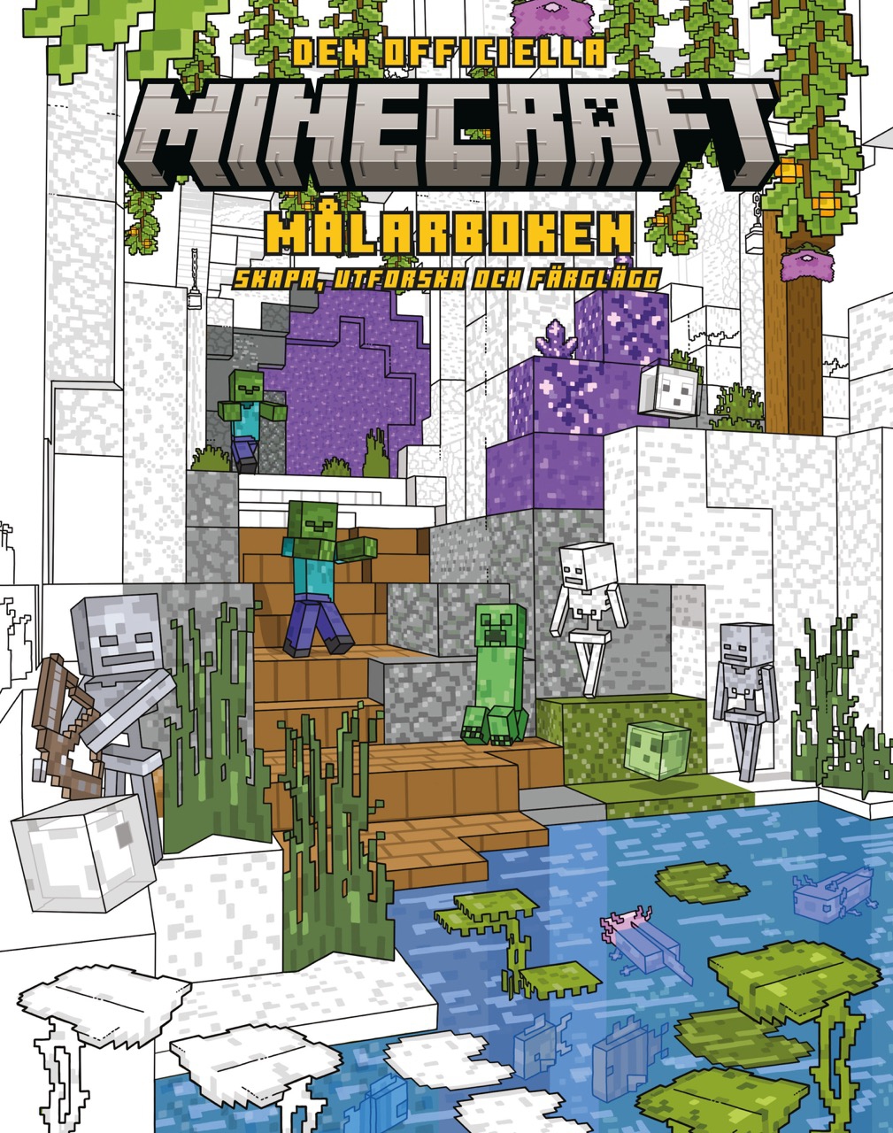 Minecraft: Den officiella målarboken – skapa, utforska och färglägg