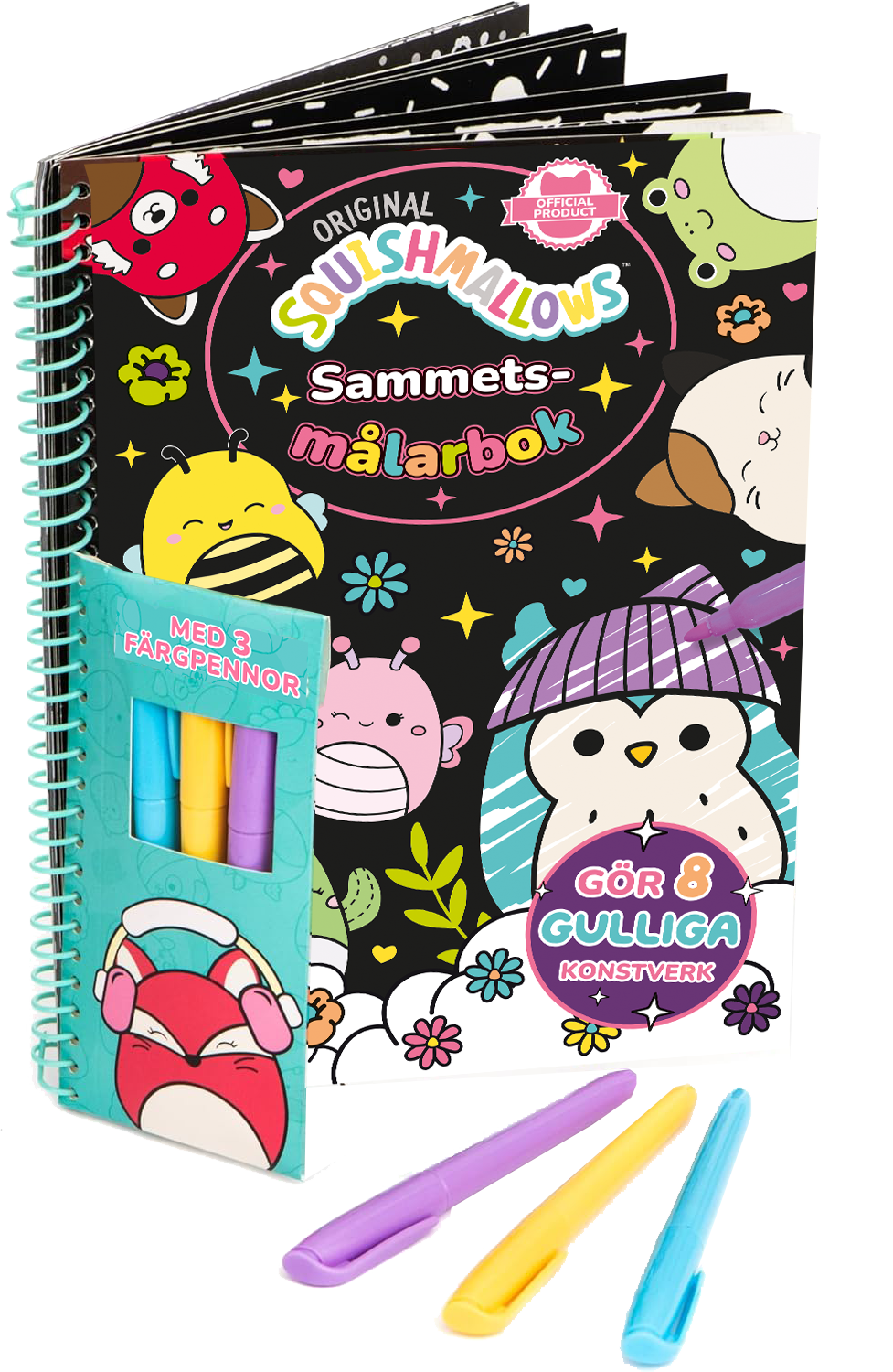 Squishmallows: Sammetsmålarbok