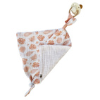 Pacifier cloth 2-pack tropical peachy GOTS