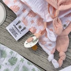 Snuttefilt 2-pack tropical peachy GOTS