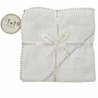 Hooded towel crinkle white GOTS